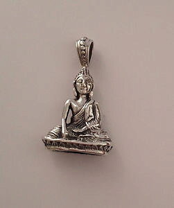 �y���������z�l�b�N���X�@�V���o�[�W���C���g�y���_���gagnes creations pendentif mixte bouddha en argent 925