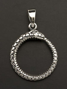 �y���������z�l�b�N���X�@�V���o�[�}�b�V�t�`�x�b�gpendentif tibetain ouroboros serpent en argent 925 massif 44g tibet 25928 m35