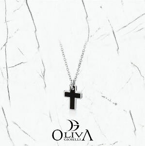 �y���������z�l�b�N���X�@�J�e�i�j���[���[�Nsagapo collana catena acciaio pendnte croce nera ematite sny02 york