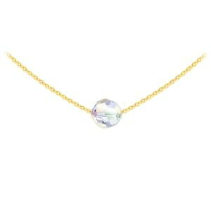 yzlbNX@Ehp[~XtXL[GgNX^collier ras de cou vermeil perle ronde 8mm swarovski element crystal ab
