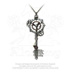 �y���������z�l�b�N���X�@�L�[�M�Aalchimie steampunk septagramic coercion engrenage cl pendentif