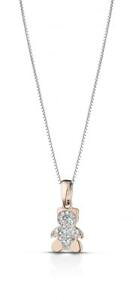�y���������z�l�b�N���X�@�A���W�F���g�X�����t�X�L�[collana montenapoleone mc035 argento 925 orsetto ros swarovski fiv
