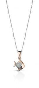 �y���������z�l�b�N���X�@�A���W�F���g�X�����t�X�L�[collana montenapoleone mc038 argento 925 pesce ros swarovski fiv