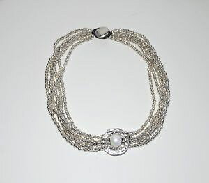 yzlbNX@qyRJ[Rgcollar corto de hilo algodn, con colgante de perla, hecha a mano