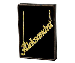 yzlbNX@lbNXnom colliers aleksandra 18k plaqu or fait sur mesure lettre crateur