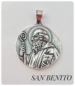 �y���������z�l�b�N���X�@�T���x�j�g�v���x�j�g�T���x�j�[�g�v���^san benito benedicti silver plata benito exorcismo medalla san benito plata