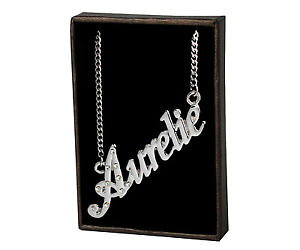 �y���������z�l�b�N���X�@�N�����v���[�hnom colliers aurelie 18k plaqu or amiti mode cadeau fait sur mesure