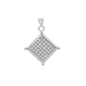yzlbNX@X^[OVo[L[pbhfemmes en argent sterling 925 pav arrangement 25cm pendentif
