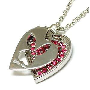 �y���������z�l�b�N���X�@�s���N�E�T�M�J�b�g�R�[�e�B���Otoc rose strass ensemble coeur revtement avec dcoupes lapin pendentif sur