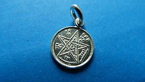 �y���������z�l�b�N���X�@�s�b�R���A���W�F���gpiccolo pentacolo esoterico ciondolo in argento 925 millesimi