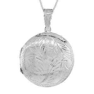 �y���������z�l�b�N���X�@���E���h���b�`���_�C�����C�^���A�X�^�[�����O�V���o�[argent sterling grav la main rond mdaillon loquet charme,457cm italien