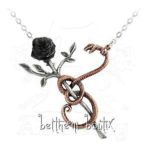 �y���������z�l�b�N���X�@�S�X���b�N�`�F�[���N���b�v�s���N�y���_���g�X�l�[�N�S�V�b�N�s���Ngoth alchemy collier chaine amp; pendentif rose amp; serpent a rose for eve gothique