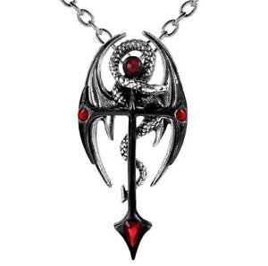 yzlbNX@ubNNXhSbhy_gSVbNdraconkreuz mdival croix noire dragon pendentif rouge cristaux alchemy gothic