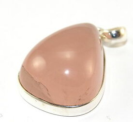 【送料無料】ネックレス　スターリングシルバーピンクargent sterling quartz rose bijoux pendentif pend407