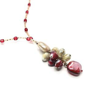 【送料無料】ネックレス ベネチアコンディムラノロッソベージュコcollana antica murrina venezia con vetro di murano rosso e beige co932a11