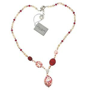 yzlbNX@xl`ARfB[mx[Wb\rARcollana antica murrina venezia con vetro di murano rosso beige bianco co926a11
