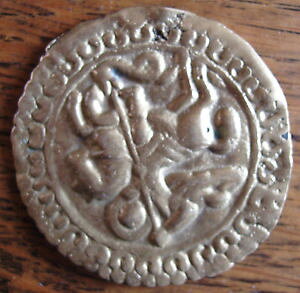 �y���������z�l�b�N���X�@���_��mdaille ancienne alliage dor dun chevalier 55mm , paisseur 2mm, 45g