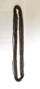 �y���������z�l�b�N���X�@�`�F�[���o�b�`�}�E���glot de 50 fines chaines de 45 cm couleur noire monter soit mme