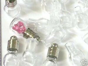 �y���������z�l�b�N���X�@�L���[�u�{�g���K���X�p�[���~�j�~�j10 cube bouteille en verre ampoule breloque mini perle mini