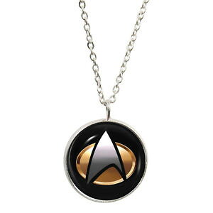 yzlbNX@TCGXtBNVy_gSbLlbNXscience fiction logo pendentif et argent collier plaqu deep space nouveau