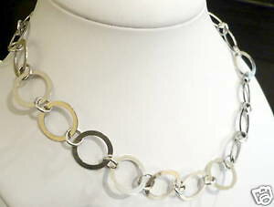 �y���������z�l�b�N���X�@�V���o�[�l�b�N���X���b�V��collier en argent 925 rasducou en rondelles