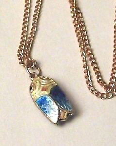 �y���������z�l�b�N���X�@�N���b�vpendentif annee 70 collier cigale email cloisonne couleur * 4969