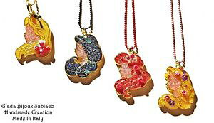 yzlbNX@AXAGWX~Kcollane artigianali principesse rapunzel, alice, ariel, jasmine, regalo natale