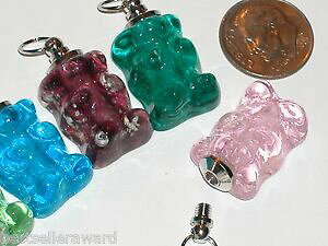 yzlbNX@sNKXO~N}LfB{g1 pc rose charme verre gummy ours bouteille bonbon pendentif brille dans le noir