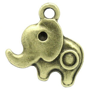 �y���������z�l�b�N���X�@�y���_���g�u�����Y�A�N�Z�T��250 pendentifs breloque lphant bronze sans strass accessoire 16x15mm