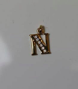 yzlbNX@y_gVvS[hbLpendentif initiale simple lettre n en plaqu or serti de strass ide cadeaux