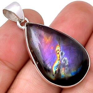 yzlbNX@y_gP[X}Egpendentif protection labradorite violet trs rare monture argent 925 ref 7575