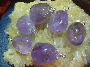 �y���������z�l�b�N���X�@���x���_�[���j�b�gpendentif amethyste lavande 25 cm 3,5 cm vendu a lunitelithoreiki