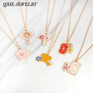 �y���������z�l�b�N���X�@�W���G���[�T�N���J�[�h�l�b�N���X�y���_���gas fr21004 bijoux pendentifs sakura card captor kuluo pour les femmes colliers