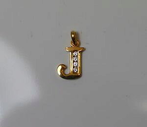 �y���������z�l�b�N���X�@�y���_���g�V���v���S�[���h���b�Lpendentif initiale simple lettre j en plaqu or serti de strass ide cadeaux