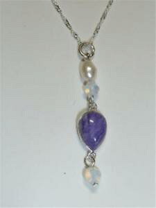 �y���������z�l�b�N���X�@�o���b�N�p�[���l�b�N���Xcg2917 agate, baroque perle amp; opalite collier