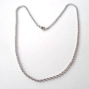 �y���������z�l�b�N���X�@�J�e�i���[�g��collana uomo donna catena rolo in acciaio inox lucido 50 cm 3,5 mm 329 m