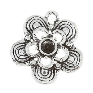 �y���������z�l�b�N���X�@�y���_���g�`���[���t�����[150 pendentifs breloque fleur filigrane cration diy 20x19mm b30681