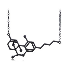 【送料無料】ネックレス　ゾーイクランプメタルペンダントas fr20603 zoe chemical thc molecule structure formule colliers pendentif metal