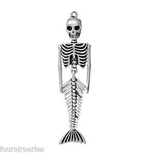 �y���������z�l�b�N���X�@�y���_���g���^���X�P���g���T�C�����A�N�Z�T��15 pendentifs breloque charms mtal sirne squelette accessoire 73x18cm