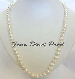 �y���������z�l�b�N���X�@�z���C�g�l�b�N���Xlustr 914cm long vritable 78mm blanc collier de perles culture deau douce