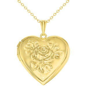�y���������z�l�b�N���X�@�S�[���f���g�[���s���N���_�C�����l�b�N���Xton dor coeur fleur rose mdaillon photo amour collier 483cm
