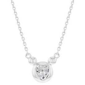 【送料無料】ネックレス　スターリングシルバージルコンマウスクランプen argent sterling 925 zircon transparent mouse collier pour filles enfants ados