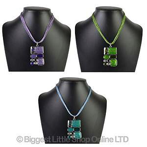 �y���������z�l�b�N���X�@���f�B�[�X�G�i�����X�N�G�A�f�U�C���N�����v ladies color en mail design carr collier naturel t 3 couleurs