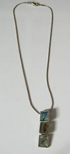 �y���������z�l�b�N���X�@�l�b�N���X�^�C�v�V���o�[bijou collier fantaisie type argent avec pendant carr nacr,nls152