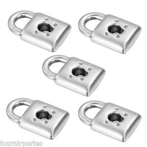 �y���������z�l�b�N���X�@�y���_���g�X�e�����X�X�`�[���A�N�Z�T�����b�N25 pendentifs breloques lisse acier inoxydable serrure accessoires 16mmx95mm