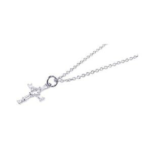 �y���������z�l�b�N���X�@�X�^�[�����O�V���o�[�o�Q�b�g�L���[�r�b�N�W���R��femmes en argent sterling 925 rh plaqu baguette zircon cubique carr pendant