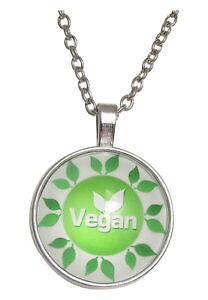 �y���������z�l�b�N���X�@�y���_���g�l�b�N���X�V���{���`�F�[��collier pendentif symbole vgan, vganisme, chaine 50 cm