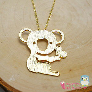 �y���������z�l�b�N���X�@�R�A���y���_���g�x�A�S�[���f��collier avec sweet koala motif animal pendentifs ours cur dor