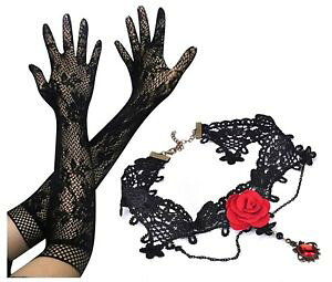 �y���������z�l�b�N���X�@�s���N�����O���b�V�����C�h�h���b�v���b�g�N�����vrouge et noir fleur rose gouttelette large collier ras du cou long maille