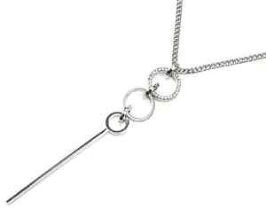 �y���������z�l�b�N���X�@�}���`���^�o�[�J���[cl1828e sautoir collier avec pendentif y multi cercles strass et barre mta